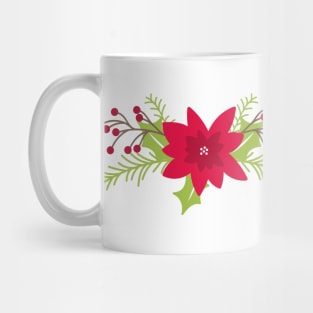 Illustrated Christmas Plants Mug